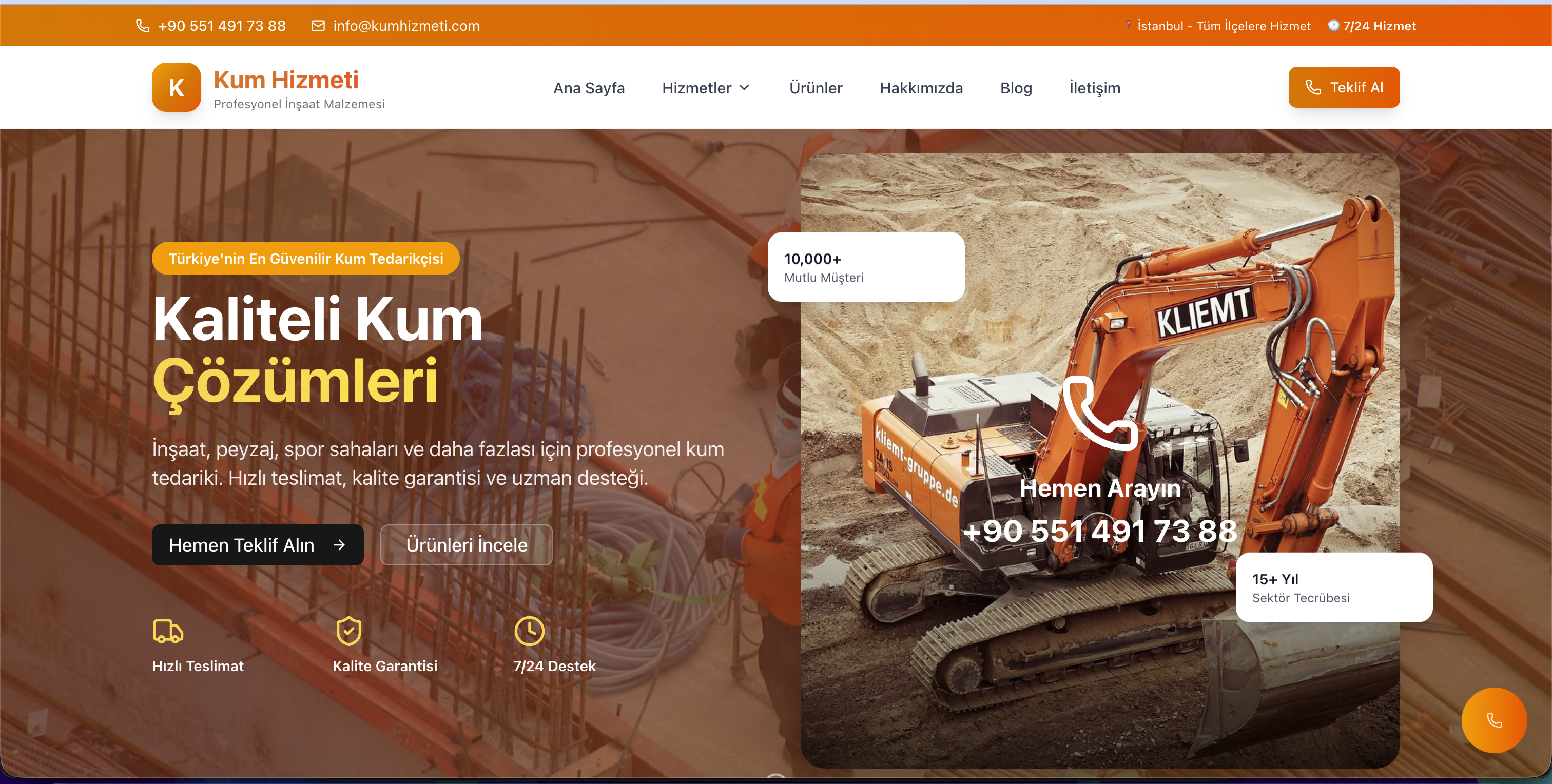 Kum Hizmeti: E-Ticaret Altyapısı ile Sipariş Otomasyonu